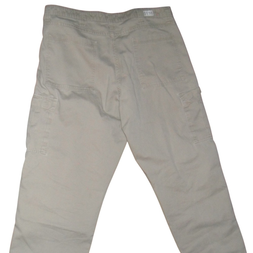 Wrangler Khaki Carpenter Cotton Work Utility Beige Men's 38x30 Baggy Cargo Pants